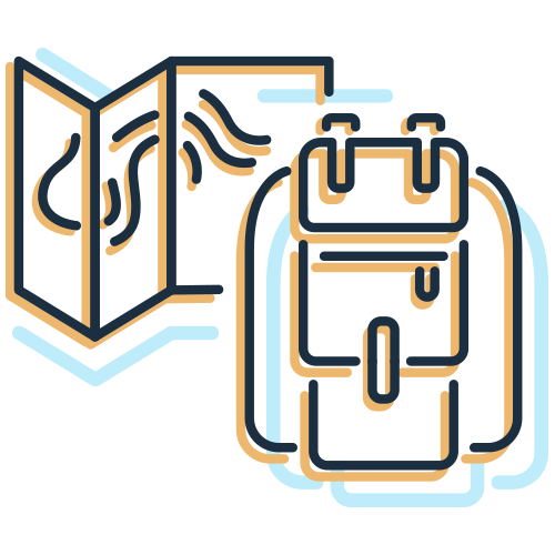 Icon of hands shaking as a visual metaphor of wilderness therapy for addiction recovery modalities.