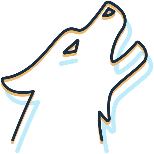 Icon of hands shaking as a visual metaphor of wolf therapy for addiction recovery modalities.